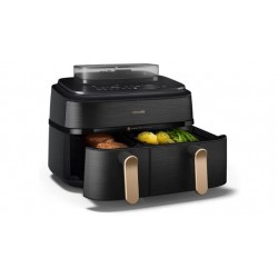 FRYTKOWNICA BEZTŁUSZCZOWA PHILIPS AirFryer Ovi DualBasket NA552/00 2750W 9L